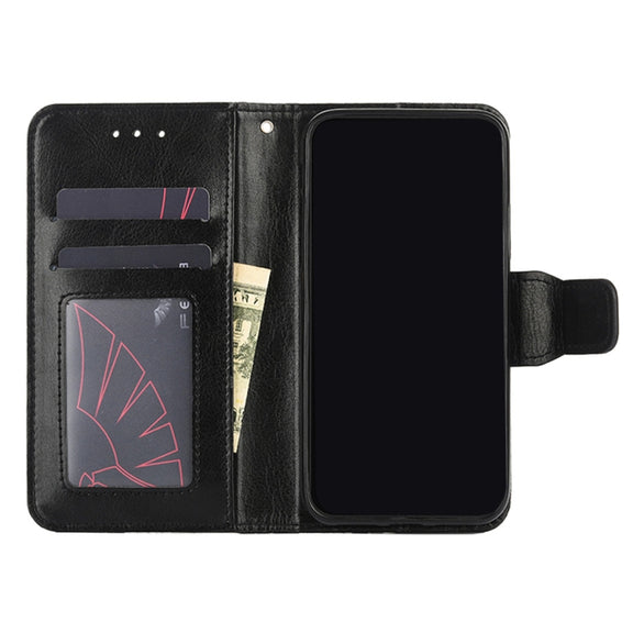 For Samsung Galaxy A03 International Version Crystal Texture Leather Phone Case(Black)
