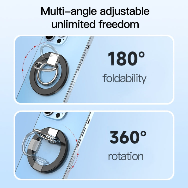 wlons Magnetic 360 Degree Rotatable Mobile Phone Ring Holder(Blue)