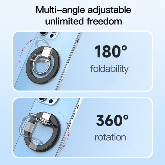 wlons Magnetic 360 Degree Rotatable Mobile Phone Ring Holder(Blue)