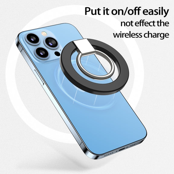 wlons Magnetic 360 Degree Rotatable Mobile Phone Ring Holder(Blue)