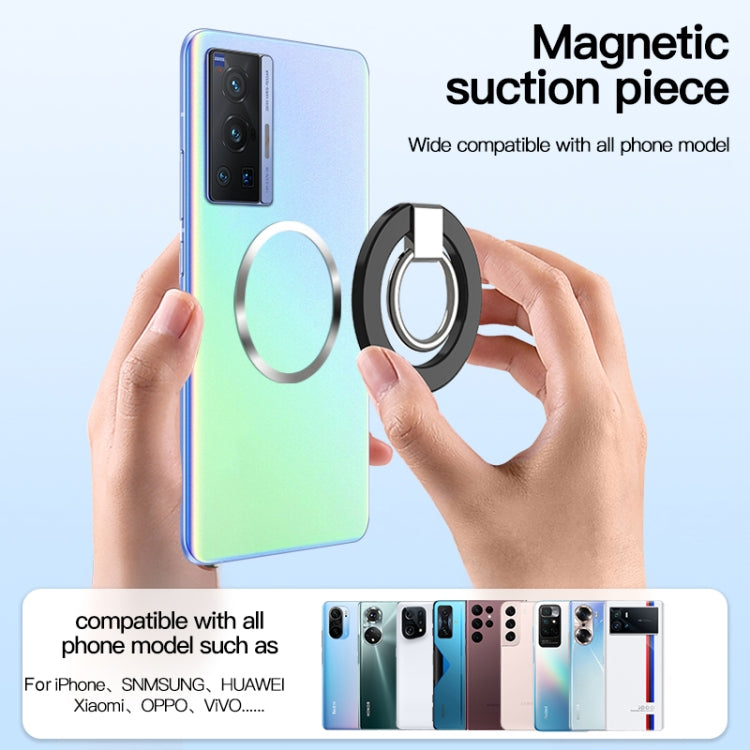 wlons Magnetic 360 Degree Rotatable Mobile Phone Ring Holder(Blue)