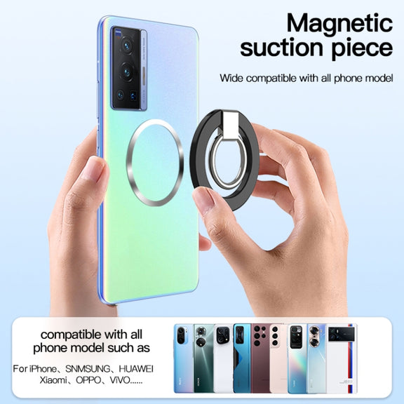 wlons Magnetic 360 Degree Rotatable Mobile Phone Ring Holder(Blue)