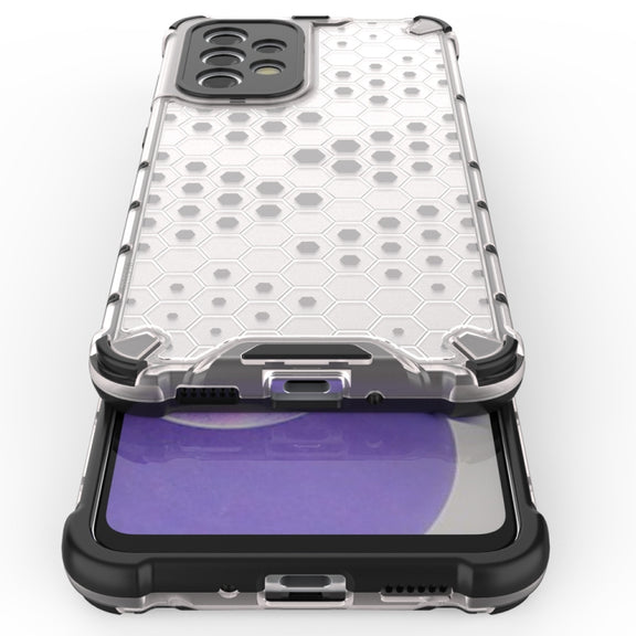 For Samsung Galaxy A33 5G Shockproof Honeycomb PC + TPU Phone Case(White)