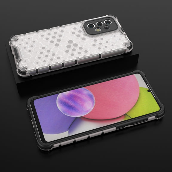 For Samsung Galaxy A33 5G Shockproof Honeycomb PC + TPU Phone Case(White)