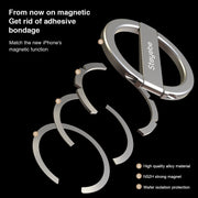DUX DUICS Stoyobe HF-IV Magnetic Mobile Phone Stand Bracket for iPhone 12 & 13 Series(Silver)