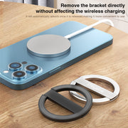 DUX DUICS Stoyobe HF-IV Magnetic Mobile Phone Stand Bracket for iPhone 12 & 13 Series(Silver)