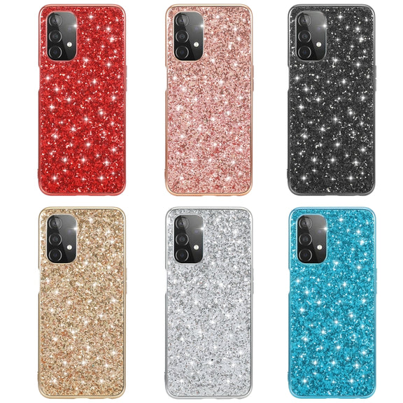 For Samsung Galaxy A23 Glitter Powder Shockproof TPU Phone Case(Gold)