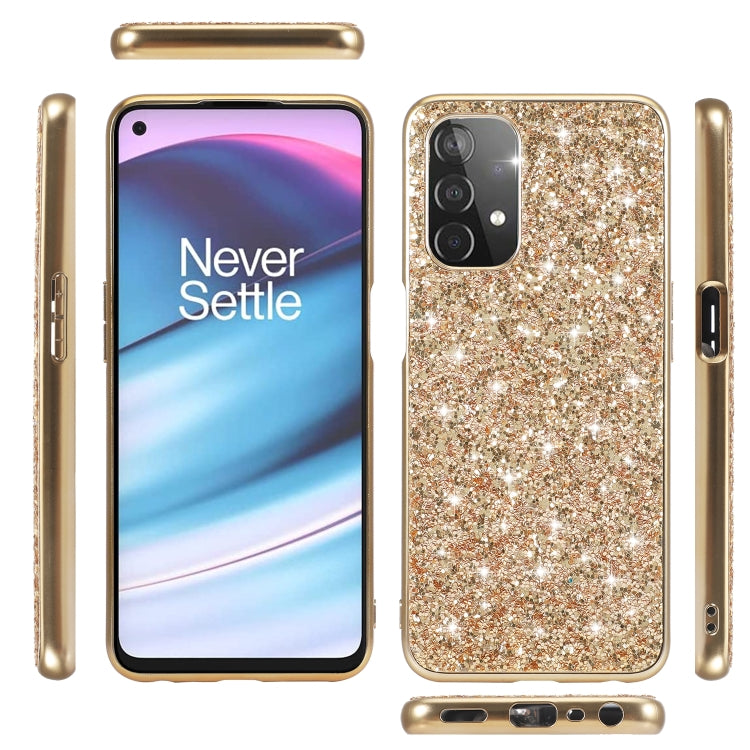 For Samsung Galaxy A23 Glitter Powder Shockproof TPU Phone Case(Gold)