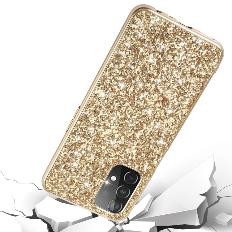 For Samsung Galaxy A23 Glitter Powder Shockproof TPU Phone Case(Gold)