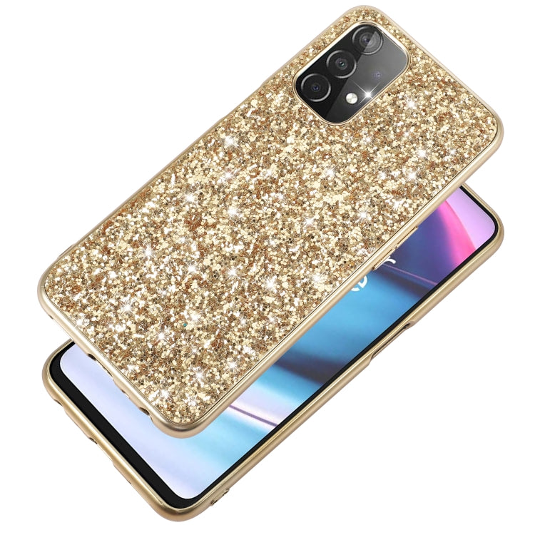For Samsung Galaxy A23 Glitter Powder Shockproof TPU Phone Case(Gold)
