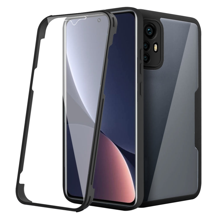 For Xiaomi 12 Pro 5G Acrylic + TPU 360 Degrees Full Coverage Shockproof Phone Case(Black)
