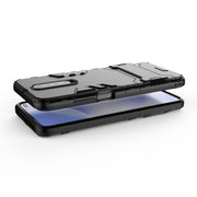 For Xiaomi Redmi K30 Shockproof PC + TPU Protective Case with Invisible Holder(Navy Blue)