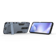 For Xiaomi Redmi K30 Shockproof PC + TPU Protective Case with Invisible Holder(Navy Blue)