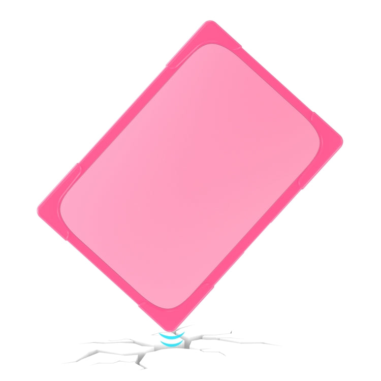 TPU + PC Two-color Anti-fall Laptop Protective Case For MacBook Pro 16.2 inch A2485 2021(Rose Red)