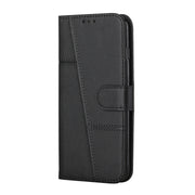 For Samsung Galaxy A23 Stitching Calf Texture Buckle Leather Phone Case(Black)