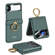 For Samsung Galaxy Z Flip3 5G GKK Magnetic Hinged Flip Case with Ring Holder(Forest Green) - free shipping - PMC TechLife - Order now!