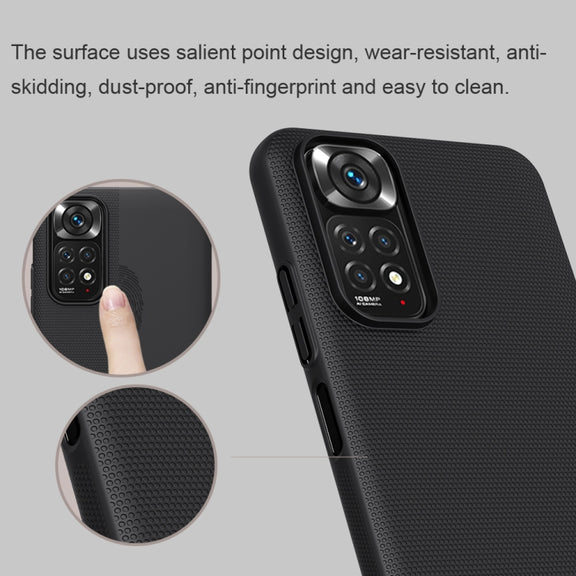 For Xiaomi Redmi Note 11S NILLKIN Frosted PC Phone Case(White)