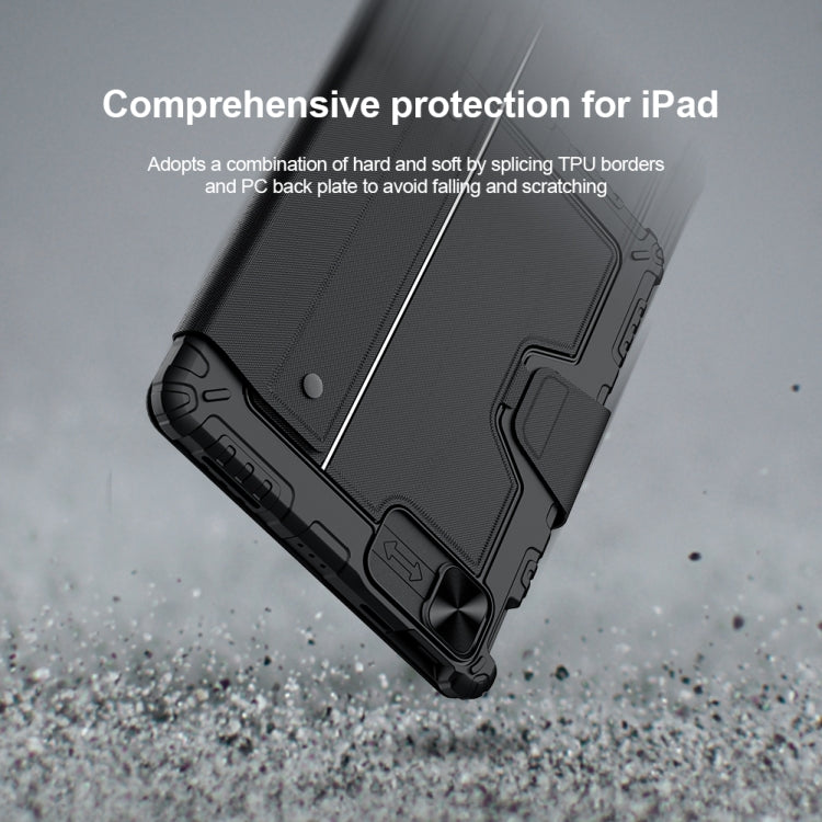 For iPad Air 10.9 2020 / Air 4 / Air 5 / Pro 11 2020 / 2021 / 2022 NILLKIN Bluetooth Touch Keyboard Smart Tablet Case(Black)