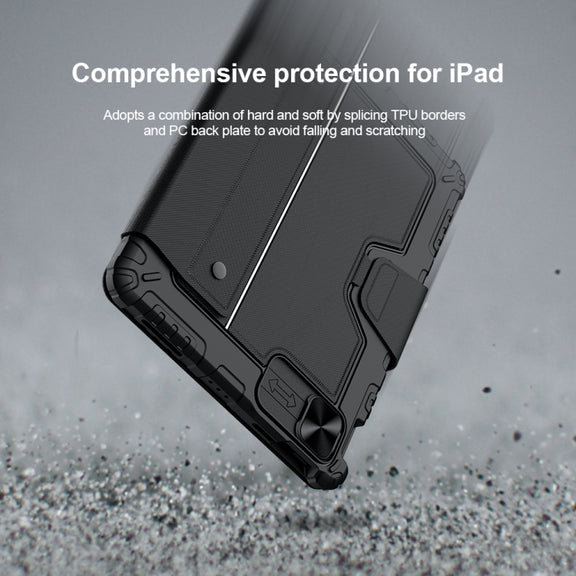 For iPad Air 10.9 2020 / Air 4 / Air 5 / Pro 11 2020 / 2021 / 2022 NILLKIN Bluetooth Touch Keyboard Smart Tablet Case(Black)