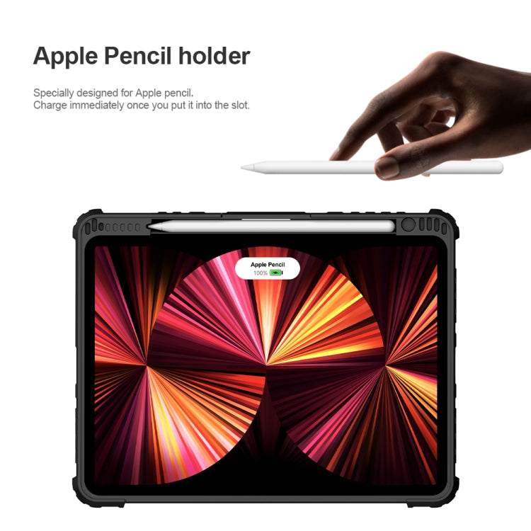For iPad Air 10.9 2020 / Air 4 / Air 5 / Pro 11 2020 / 2021 / 2022 NILLKIN Bluetooth Touch Keyboard Smart Tablet Case(Black)