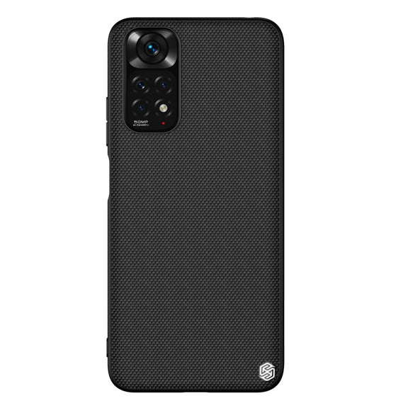 For Xiaomi Redmi Note 11 4G Global NILLKIN 3D Textured Nylon Fiber TPU Phone Case(Black)
