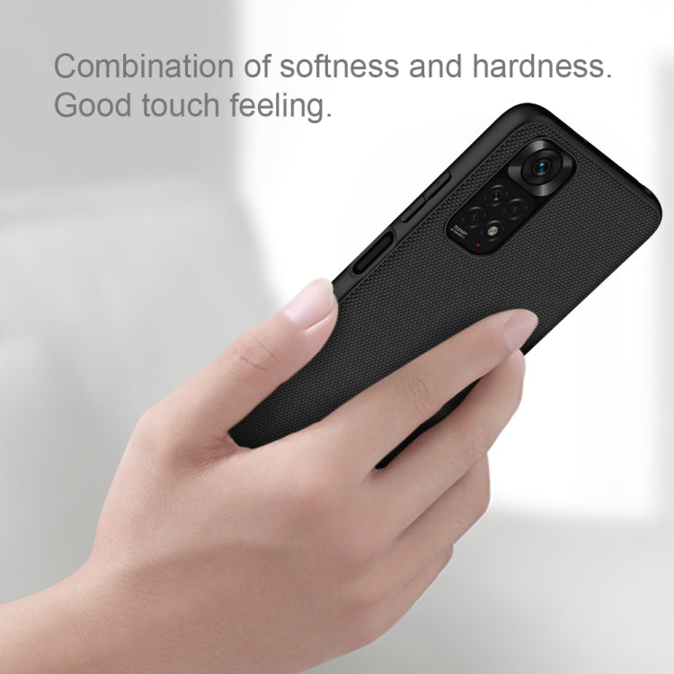 For Xiaomi Redmi Note 11 4G Global NILLKIN 3D Textured Nylon Fiber TPU Phone Case(Black)