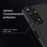 For Xiaomi Redmi Note 11 4G Global NILLKIN 3D Textured Nylon Fiber TPU Phone Case(Black)