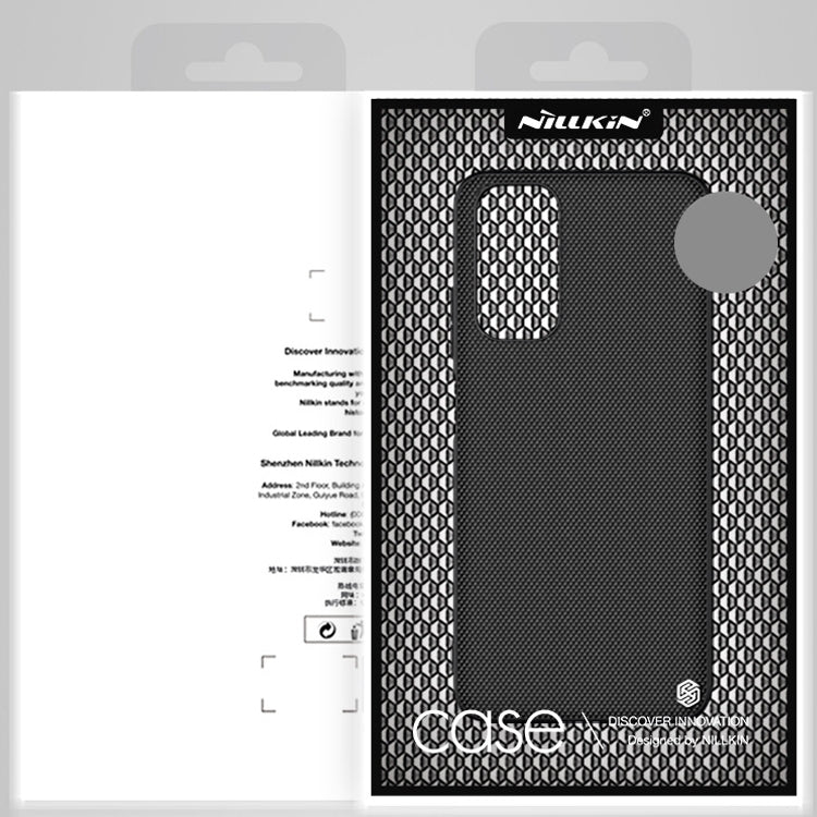 For Xiaomi Redmi Note 11 4G Global NILLKIN 3D Textured Nylon Fiber TPU Phone Case(Black)