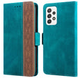 For Samsung Galaxy A33 5G Stitching Side-Magnetic RFID Leather Phone Case(Dark Green) - free shipping - PMC TechLife - Order now!
