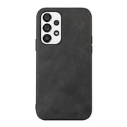 For Samsung Galaxy A23 4G Cowhide Texture PU Phone Case(Black)