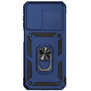For Samsung Galaxy A23 Sliding Camshield Holder Phone Case(Blue)