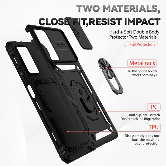 For Xiaomi Redmi Note 11 Pro Global Sliding Camshield Holder Phone Case(Black)