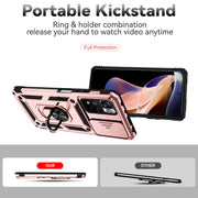 For Xiaomi Redmi Note 11 Pro Global Sliding Camshield Holder Phone Case(Rose Gold)