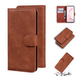For Samsung Galaxy Note 10 Lite / A81 Skin Feel Pure Color Flip Leather Phone Case(Brown) - Galaxy Phone Cases by PMC TechLife | Online Shopping South Africa | PMC TechLife | Buy Now Pay Later Mobicred