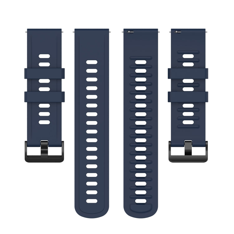 For Xiaomi Watch S1 Active / Watch Color 2 Solid Color Silicone Watch Band(Midnight Blue)