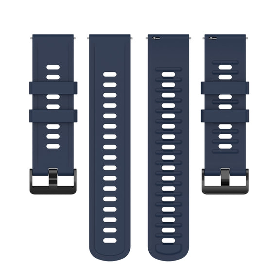 For Xiaomi Watch S1 Active / Watch Color 2 Solid Color Silicone Watch Band(Midnight Blue)