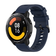 For Xiaomi Watch S1 Active / Watch Color 2 Solid Color Silicone Watch Band(Midnight Blue)