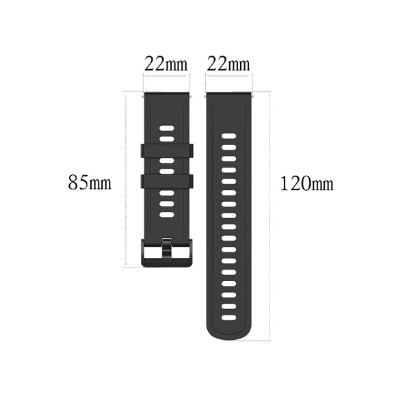 For Xiaomi Watch S1 Active / Watch Color 2 Solid Color Silicone Watch Band(Midnight Blue)