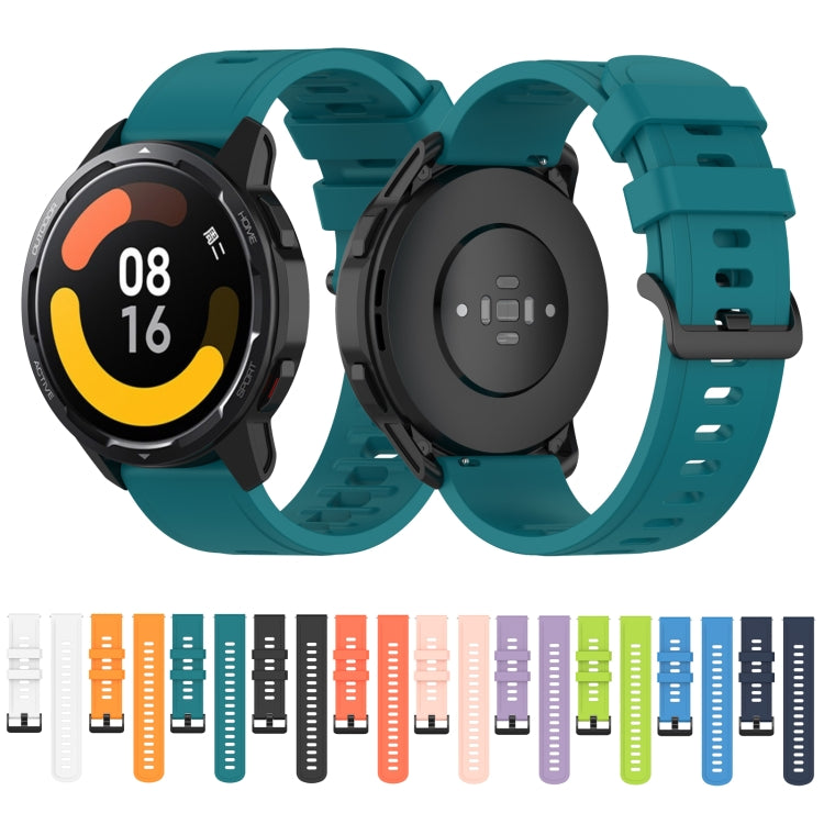 For Xiaomi Watch S1 Active / Watch Color 2 Solid Color Silicone Watch Band(Midnight Blue)