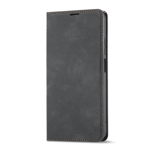 For Xiaomi Poco X4 Pro 5G Forwenw Dream Series Oil Edge Strong Magnetism Leather Phone Case(Black)