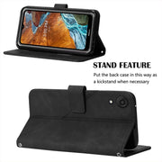 For Samsung Galaxy A13 4G Crossbody 3D Embossed Flip Leather Phone Case(Black)