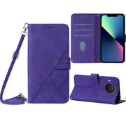 For Nokia X20 / X10 Crossbody 3D Embossed Flip Leather Phone Case(Purple)