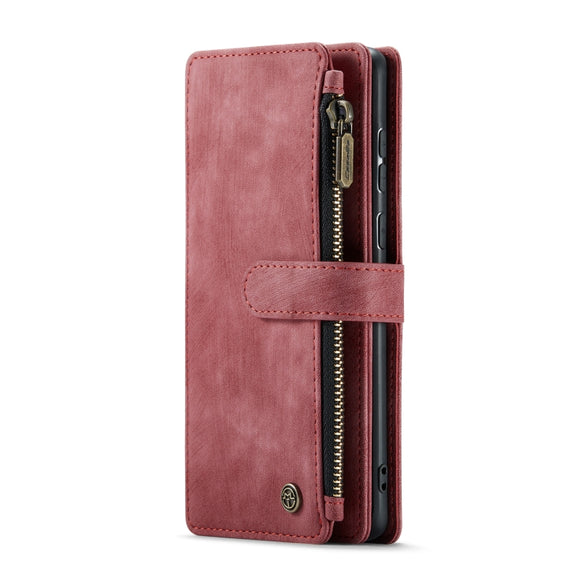 For Samsung Galaxy A53 5G CaseMe C30 Multifunctional Phone Leather Case with Holder & Card Slot & Wallet(Red)