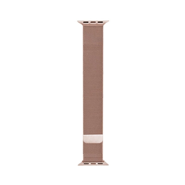 For Apple Watch Ultra 49mm&Watch Ultra 2 49mm / Series 9&8&7 45mm / SE 3&SE 2&6&SE&5&4 44mm / 3&2&1 42mm Mutural Milanese Stainless Steel Watch Band(Rose Gold) - Watch Bands by Mutural