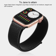 For Apple Watch Series 7 41mm / 6 & SE & 5 & 4 40mm / 3 & 2 & 1 38mm Mutural Nylon Watch Band(Pink)