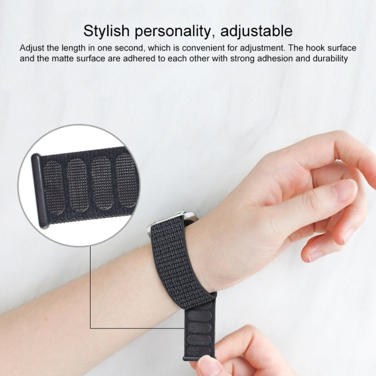 For Apple Watch Series 7 41mm / 6 & SE & 5 & 4 40mm / 3 & 2 & 1 38mm Mutural Nylon Watch Band(Pink)
