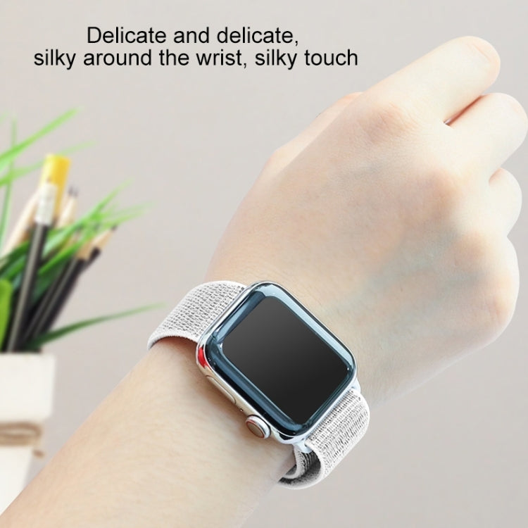 For Apple Watch Series 7 41mm / 6 & SE & 5 & 4 40mm / 3 & 2 & 1 38mm Mutural Nylon Watch Band(Pink)