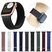 For Apple Watch Series 7 41mm / 6 & SE & 5 & 4 40mm / 3 & 2 & 1 38mm Mutural Nylon Watch Band(Pink)