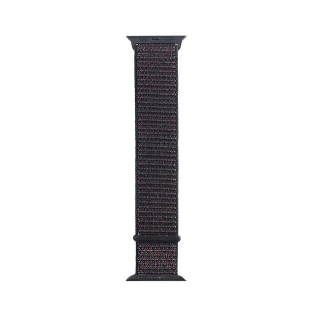 For Apple Watch Apple Watch Ultra 49mm&Watch Ultra 2 49mm / Series 9&8&7 45mm / SE 3&SE 2&6&SE&5&4 44mm / 3&2&1 42mm Mutural Nylon Watch Band(Black Red)