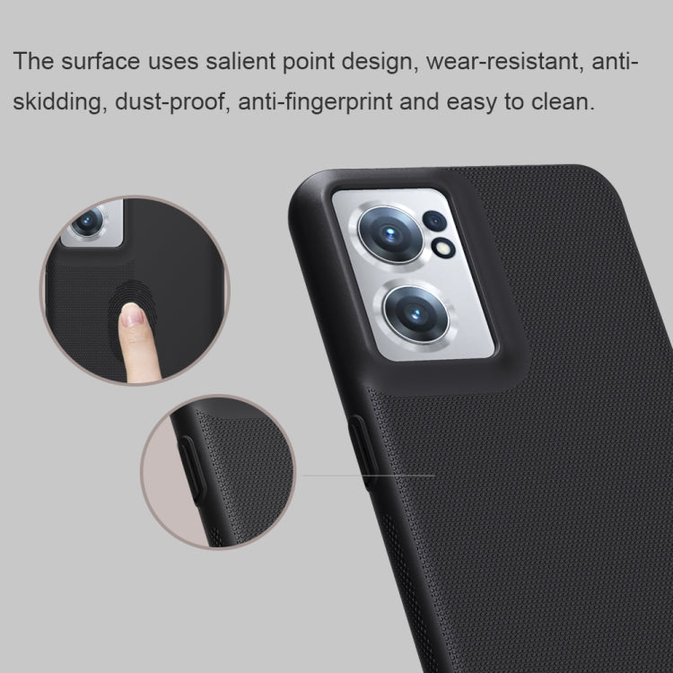 For OnePlus Nord CE 2 5G NILLKIN Frosted PC Phone Case(Black)